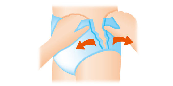 Please tell me how to change pants-type diapers.