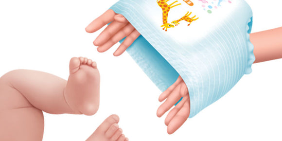 How to put on a disposable diaper